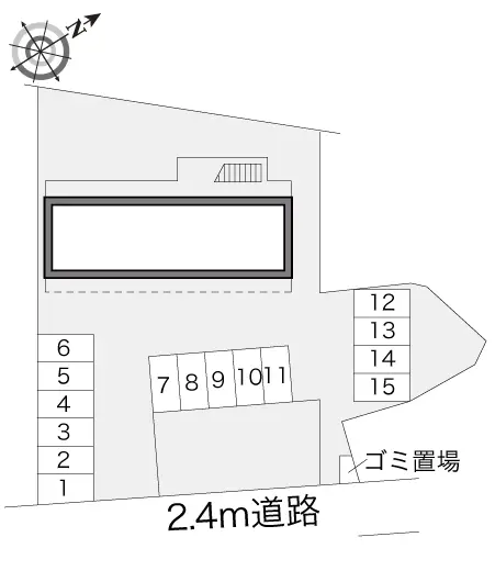 ★手数料０円★広島市東区戸坂惣田１丁目　月極駐車場（LP）